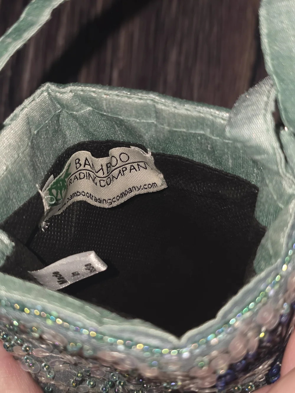 HOBO Green Embellished Peacock Crossbody Bag